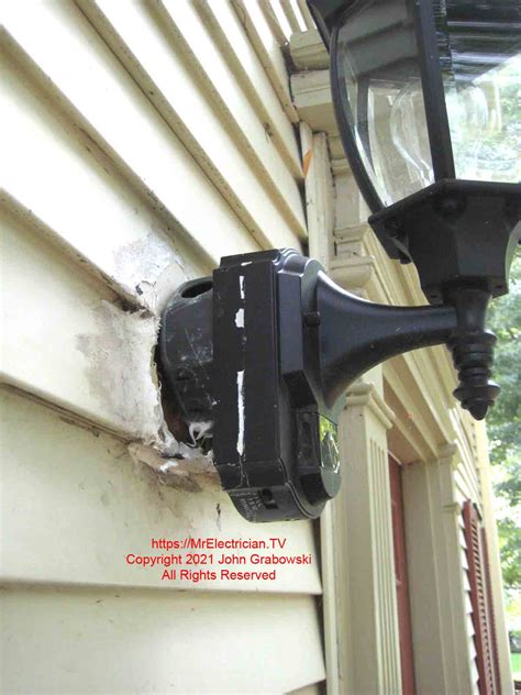 porch light doesnt cover junction box|electrical box for exterior lighting.